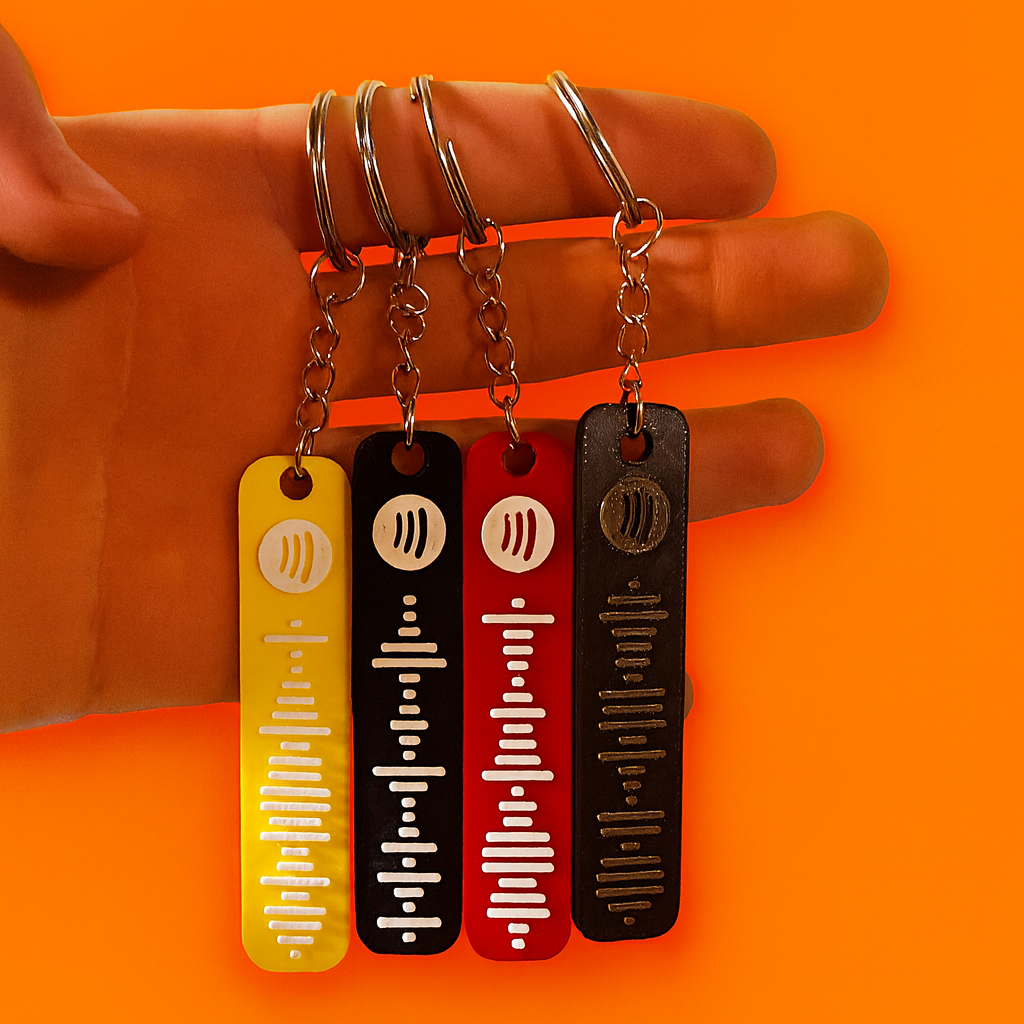 Spotify Code Keychain β Personalized Music Gift | 3D Printed in Any Color