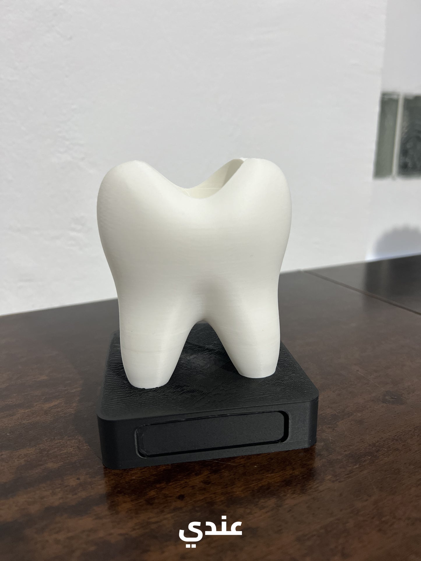 Personalized Tooth Pen Holder – Custom Desk Organizer for Dentists