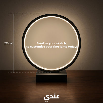 Artistic LED Ring Lamp – Modern Decorative Ambient Light