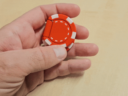 Casino Chip Fidget Slip & Slide