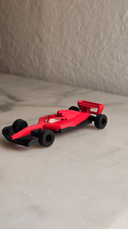 Formula 1 Miniature Car Kit Card – 3D Printed Collectible Model