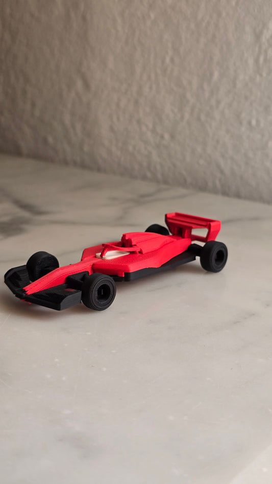Formula 1 Miniature Car Kit Card – 3D Printed Collectible Model