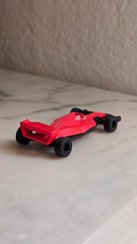 Formula 1 Miniature Car Kit Card – 3D Printed Collectible Model