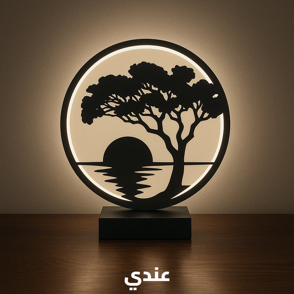 Artistic LED Ring Lamp – Modern Decorative Ambient Light