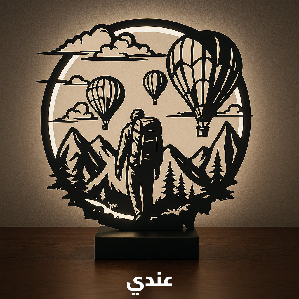 Artistic LED Ring Lamp – Modern Decorative Ambient Light