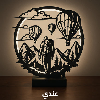 Artistic LED Ring Lamp – Modern Decorative Ambient Light