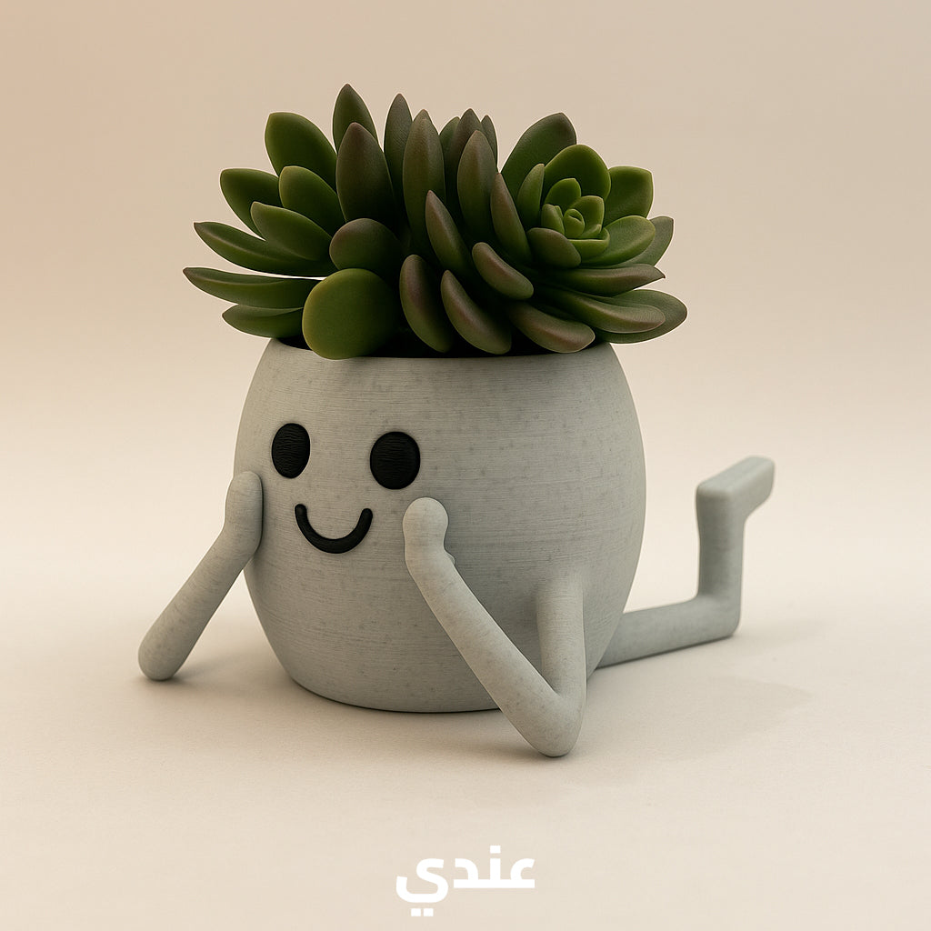 Happy Pot – Mini Succulent Planter (Two Fun Poses!)