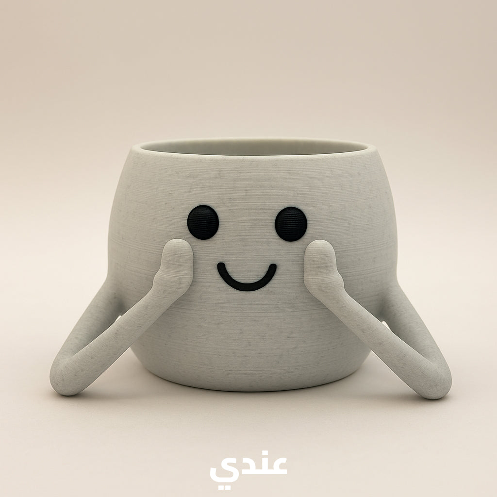 Happy Pot – Mini Succulent Planter (Two Fun Poses!)