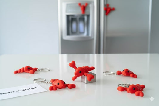 Magnetic flexible animals: Fun 3D printed keychains & Fridge magnets