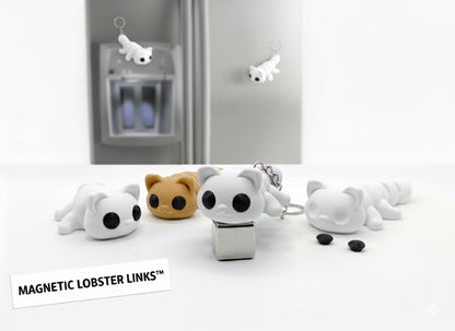 Magnetic flexible animals: Fun 3D printed keychains & Fridge magnets