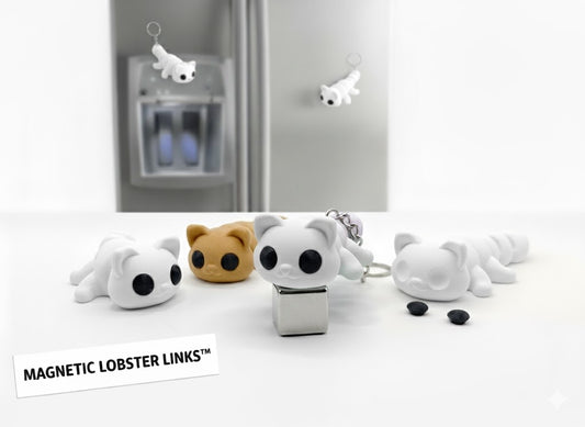Magnetic flexible animals: Fun 3D printed keychains & Fridge magnets