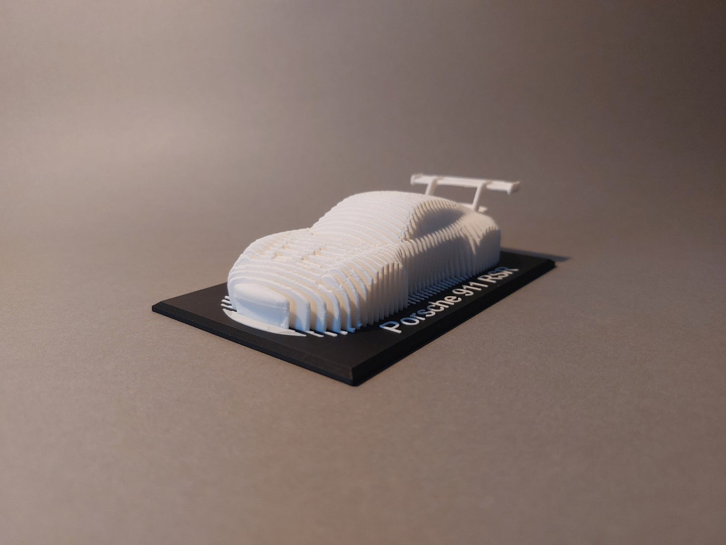 3D Printed Layer Car - Modern Minimalist Automotive Art